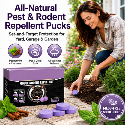 🔥Hot Sale 50% OFF🔥✅ 10,000+ Happy Customers 🐭 All-Natural Peppermint & Cinnamon Pest & Rodent Repellent Pucks 🕷️🐍