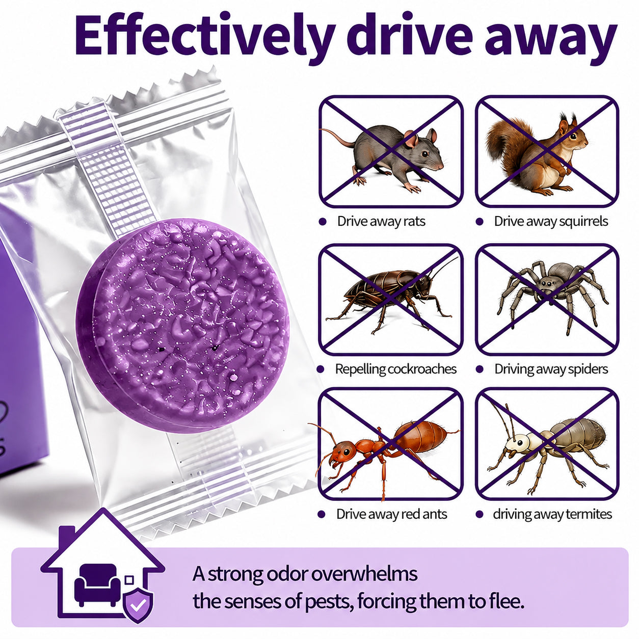 🔥Hot Sale 50% OFF🔥✅ 10,000+ Happy Customers 🐭 All-Natural Peppermint & Cinnamon Pest & Rodent Repellent Pucks 🕷️🐍
