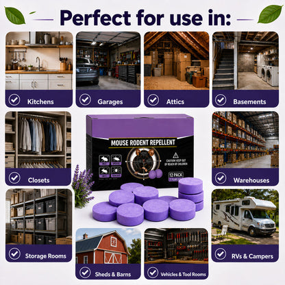 🔥Hot Sale 50% OFF🔥✅ 10,000+ Happy Customers 🐭 All-Natural Peppermint & Cinnamon Pest & Rodent Repellent Pucks 🕷️🐍