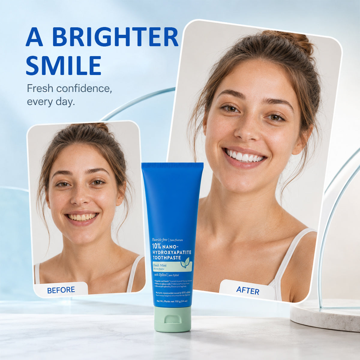 Fluoride Free Nano Hydroxyapatite Toothpaste with Fresh Mint
