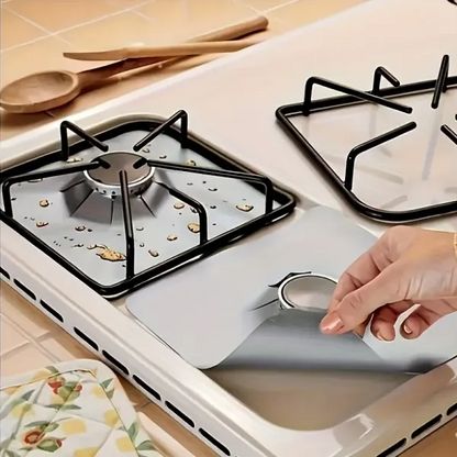 🔥LAST DAY 50% OFF - 🥘 Reusable Gas Stove Burner Liners♻️ (Set of 4)