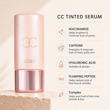 CC Tinted Serum C Shade-Adaptive Coverage, 24H Hydration & Waterproof Wear
