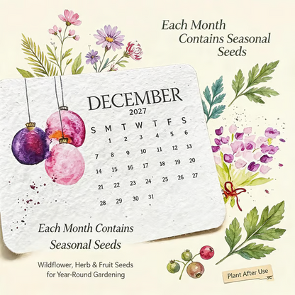 🌱Eco-Friendly Plantable "Timeless" Seed Calendar 2027 ✨2