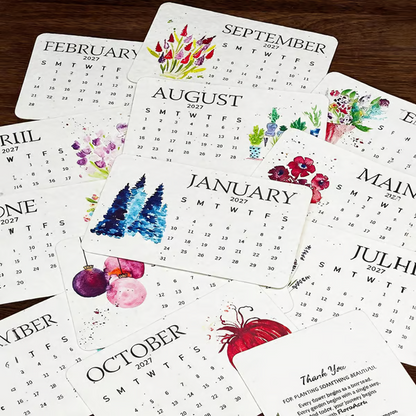 🌱Eco-Friendly Plantable "Timeless" Seed Calendar 2027 ✨2