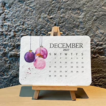 🌱Eco-Friendly Plantable "Timeless" Seed Calendar 2027 ✨2