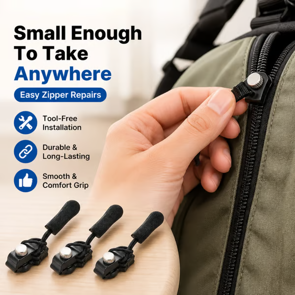 🔧 Universal Zipper Repair Tool | Instant Fix for Broken Zippers