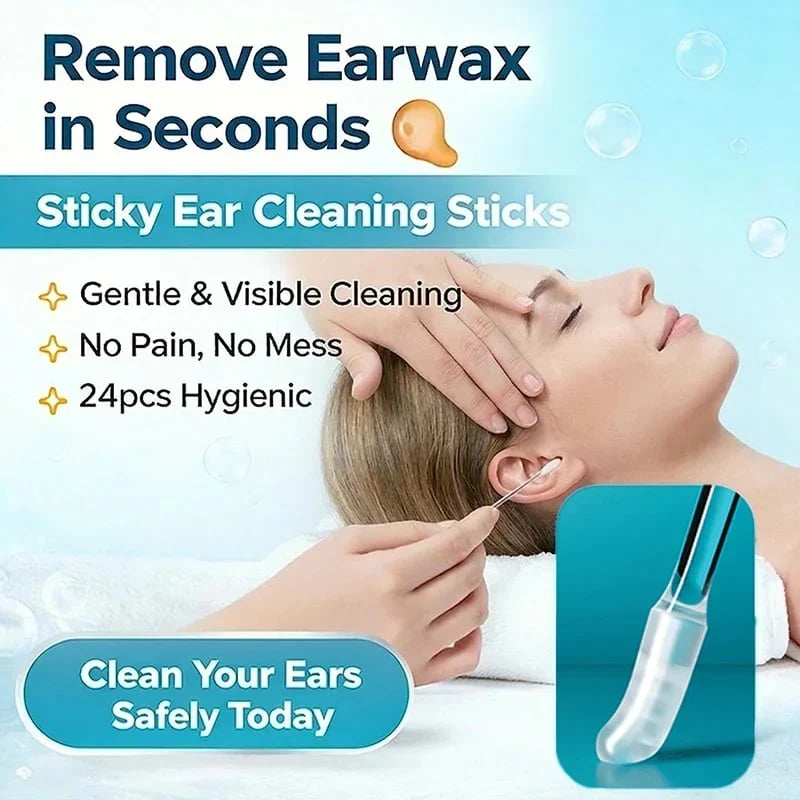 🔥Last Day 70% OFF 💦Sticky Ear Cleaning Sticks – Gentle, Visible Ear Care
