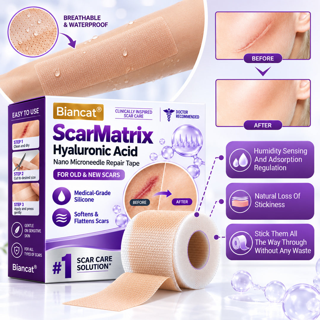 BBOJI® ScarMatrix Hyaluronic Acid Nano Microneedle Repair Tape