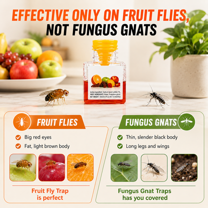 BUY 1 GET 1 FREE🔥Ultra-Strong Fruit Fly Trap - User Friendly (Up to 3 Weeks per Bottle)