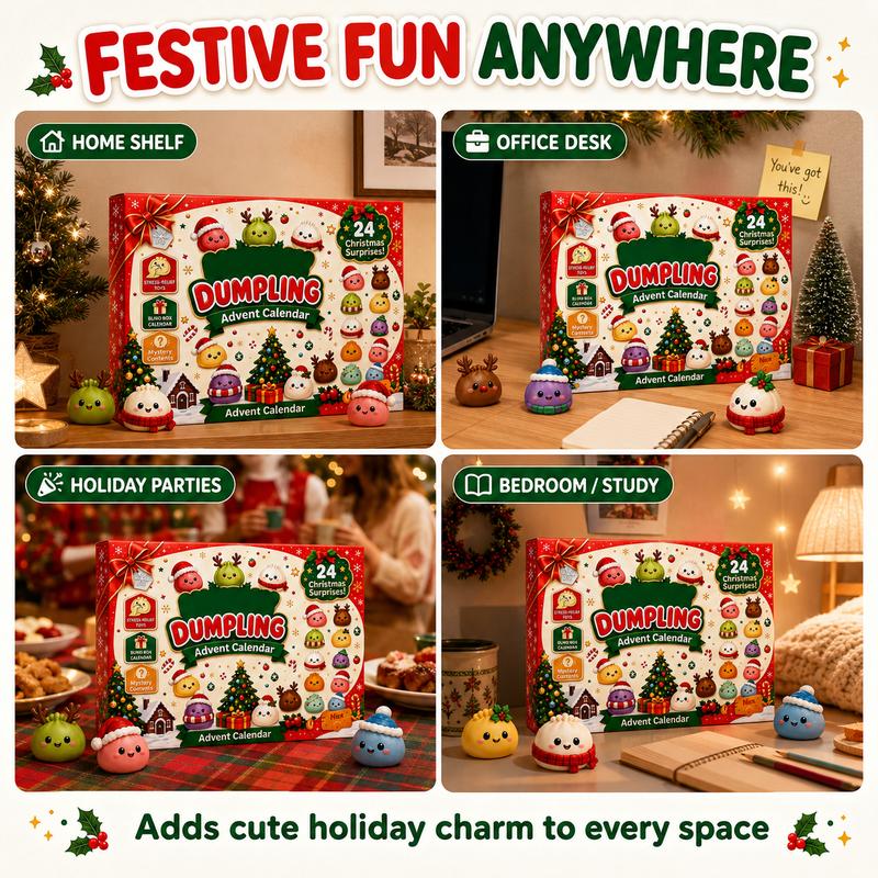 2026 Christmas Advent Calendar – 24 Days of Cute Squeeze Toy Surprises