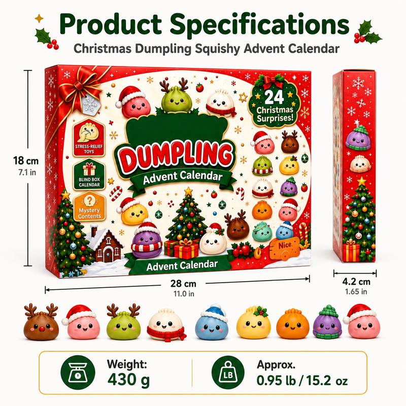 2026 Christmas Advent Calendar – 24 Days of Cute Squeeze Toy Surprises