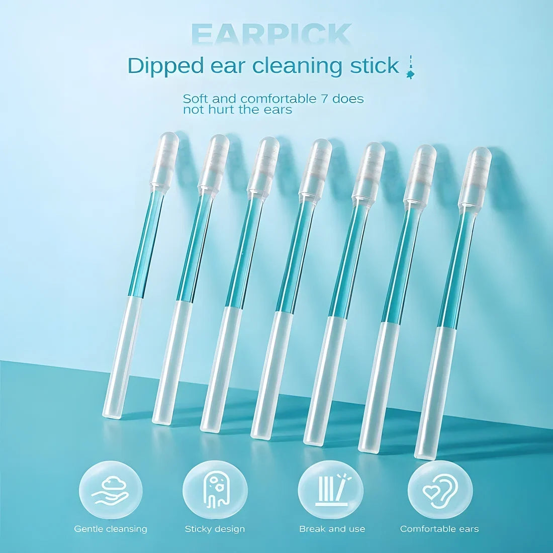 🔥Last Day 70% OFF 💦Sticky Ear Cleaning Sticks – Gentle, Visible Ear Care