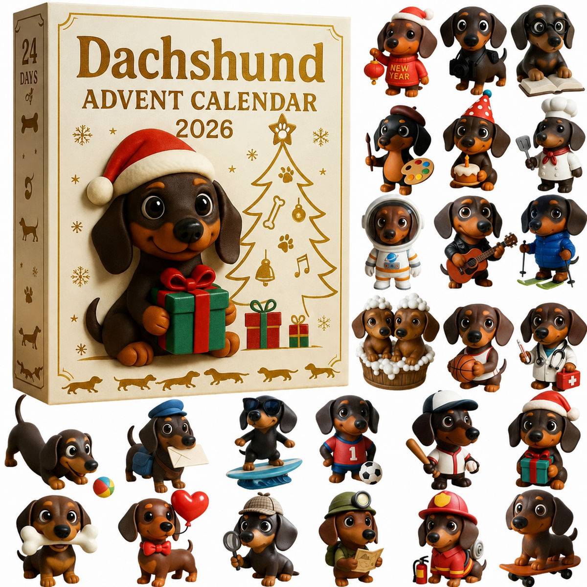 🎄🐾 2026 Dachshund Advent Calendar 🐶✨✨