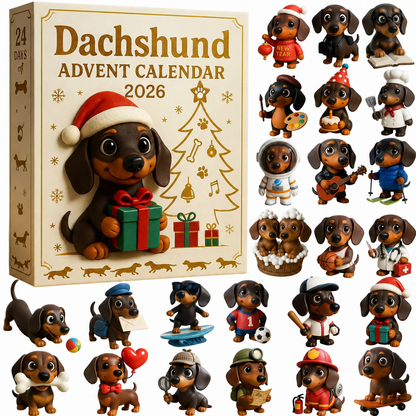 🎄🐾 2026 Dachshund Advent Calendar 🐶✨✨