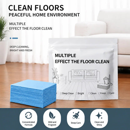 🧽 100-Piece Floor Cleaning Tablets – Multi-Surface Antibacterial Cleaner ✨