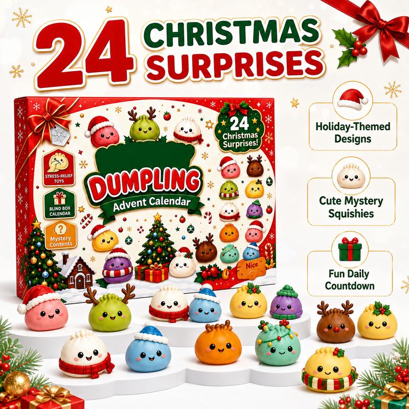 2026 Christmas Advent Calendar – 24 Days of Cute Squeeze Toy Surprises