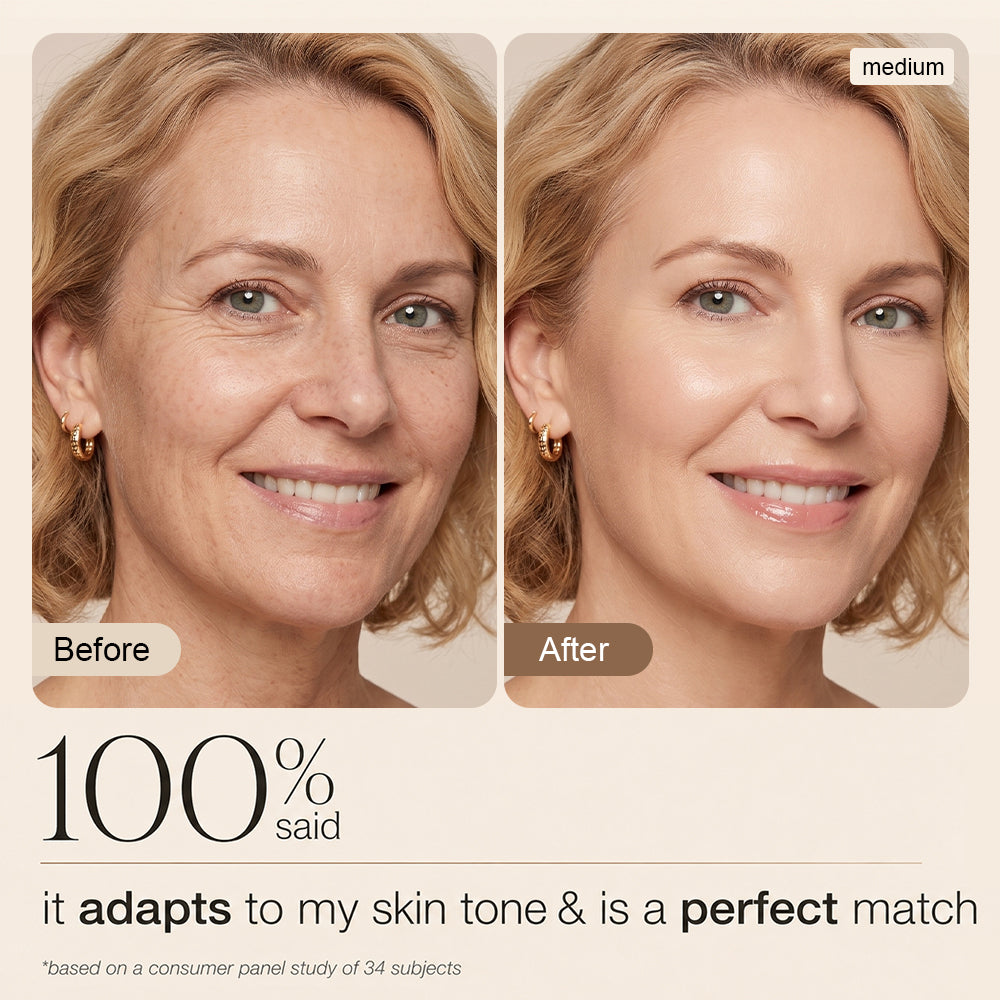 CC Tinted Serum C Shade-Adaptive Coverage, 24H Hydration & Waterproof Wear