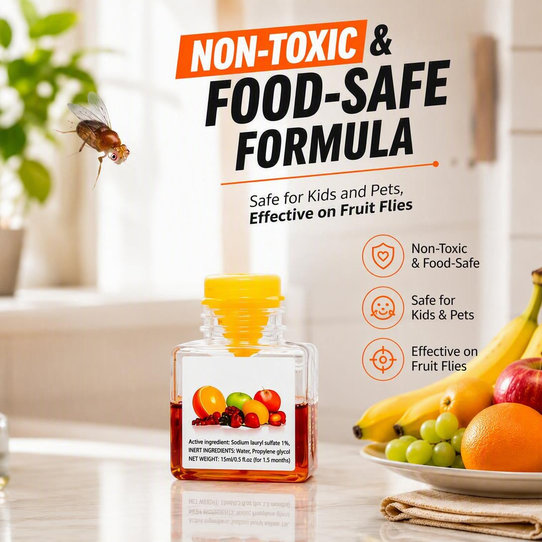 BUY 1 GET 1 FREE🔥Ultra-Strong Fruit Fly Trap - User Friendly (Up to 3 Weeks per Bottle)