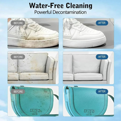 ⏳Limited-time Special Price!!🧼No-Wash Shoe & Leather Cleaner Cream - Stain Remover with Sponge