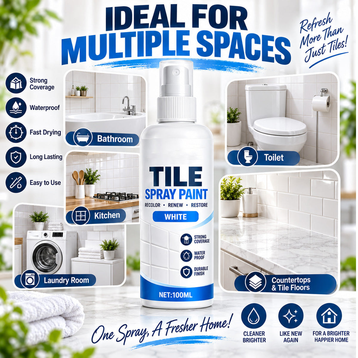 🎨 Tile Renewal Spray Paint | 100ml