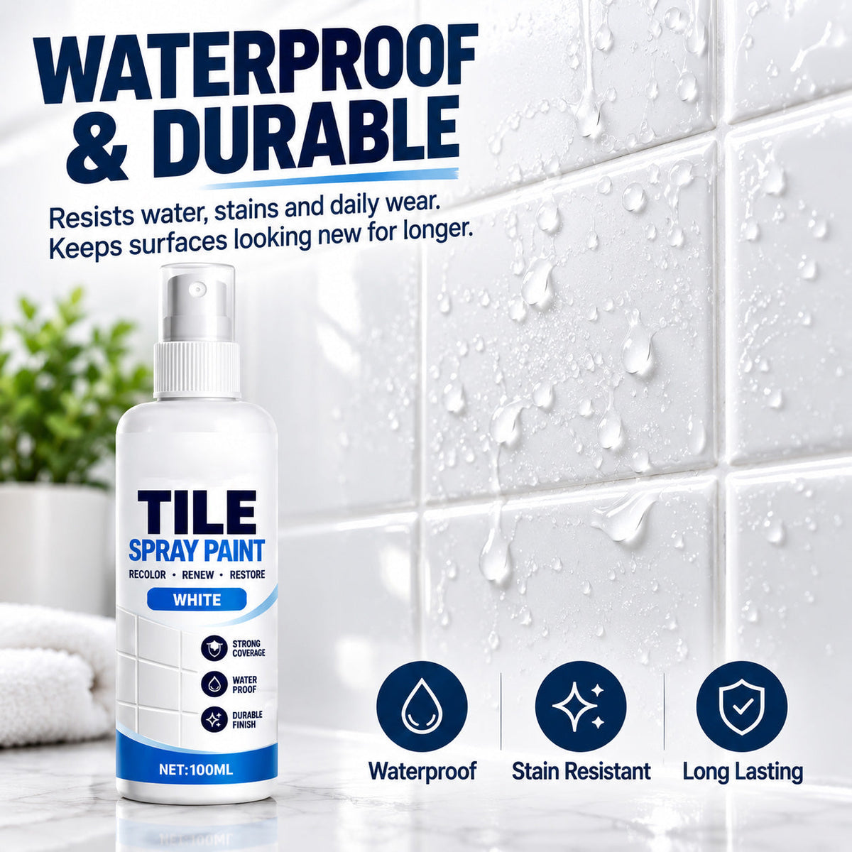 🎨 Tile Renewal Spray Paint | 100ml